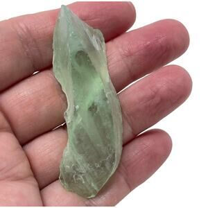 Mint Green Art Glass Cullet Translucent Slag Glass #SM23155
